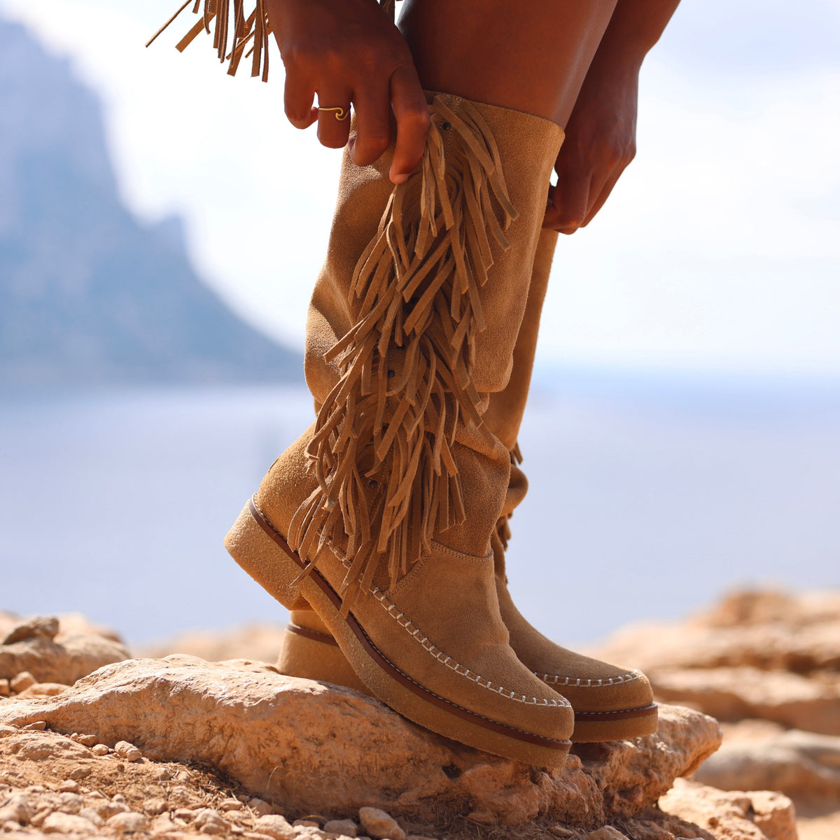 Moc Tall Fringe Mushroom