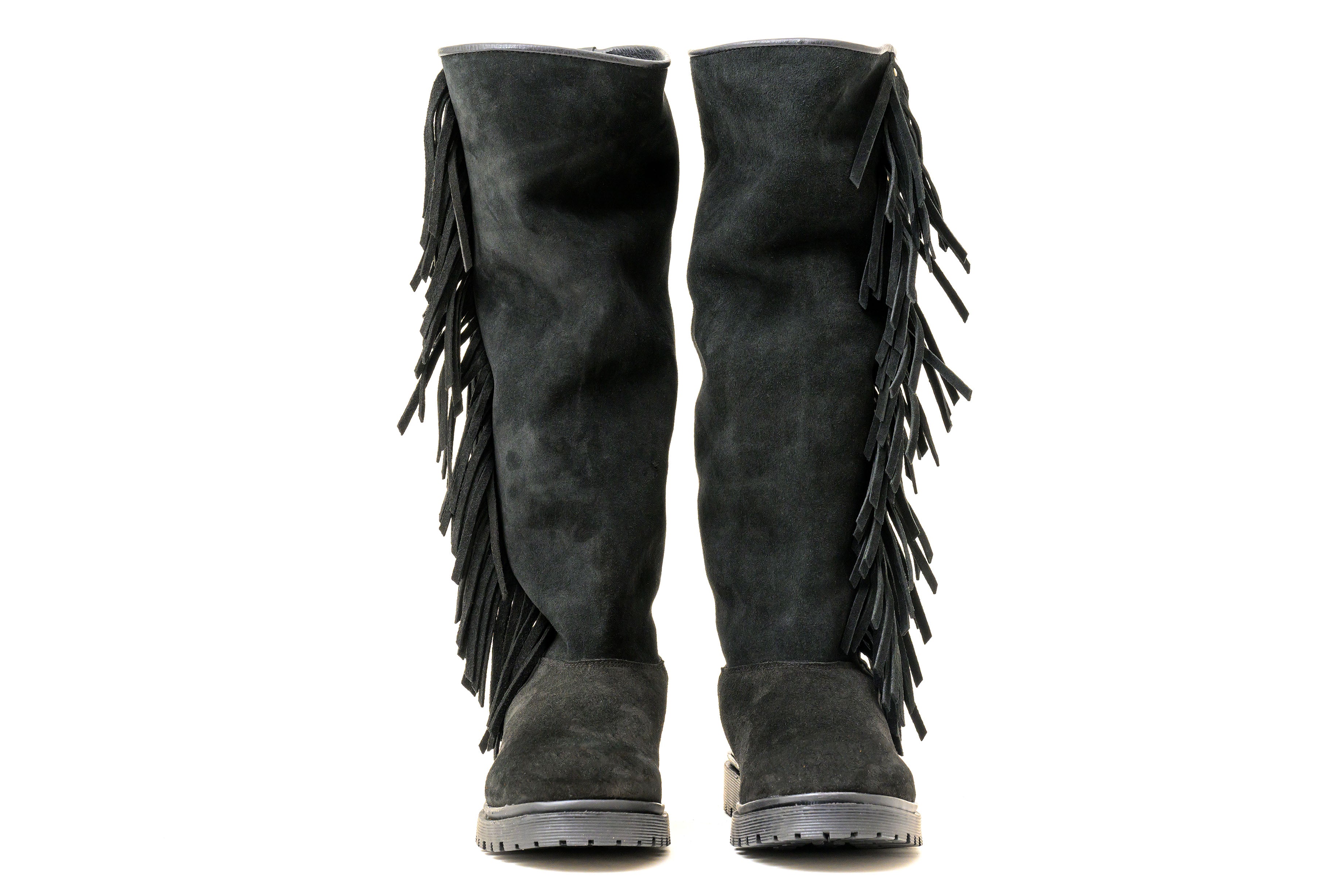 Fringe Tall Black - merino footpart