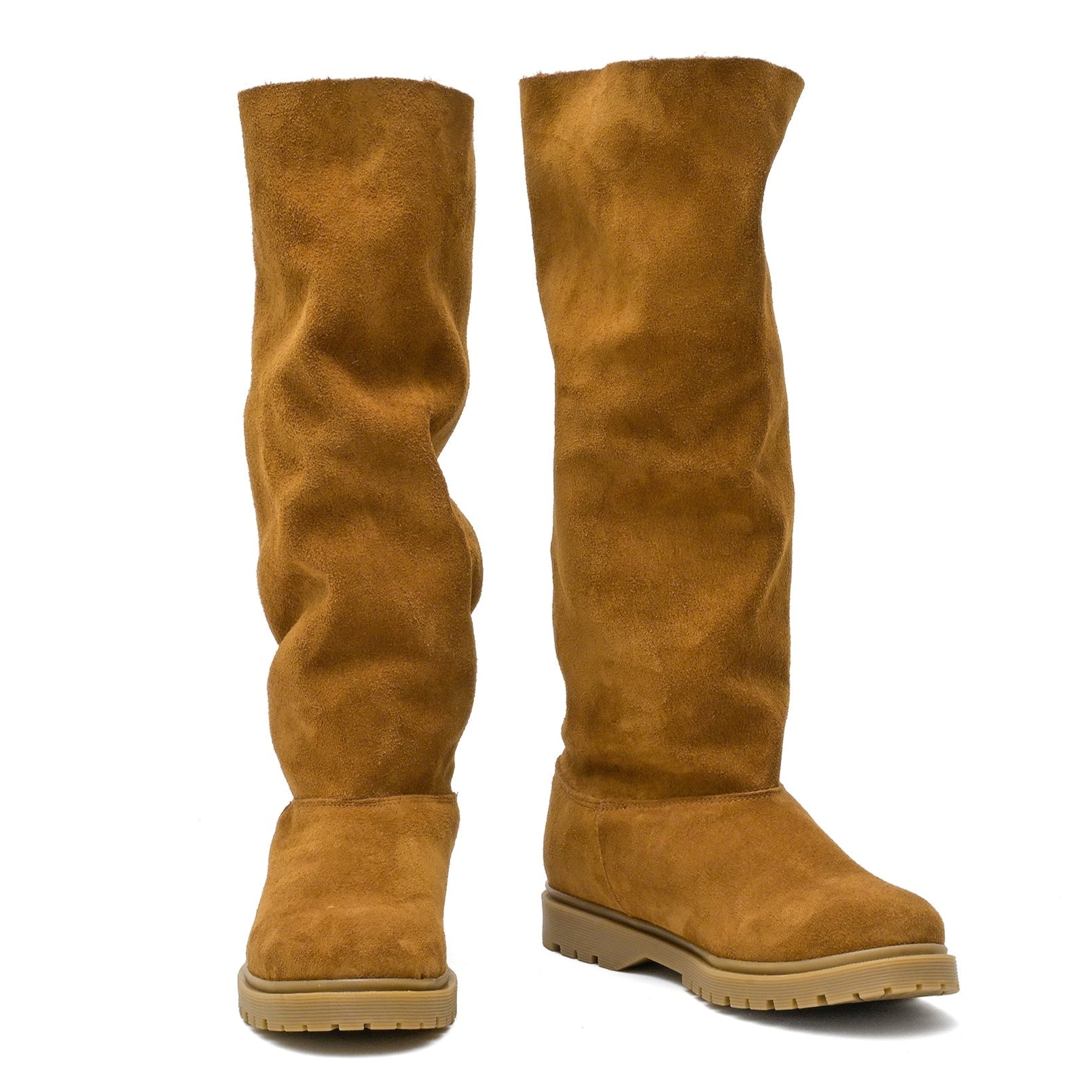 Basic Baggy Tall Suede Roble
