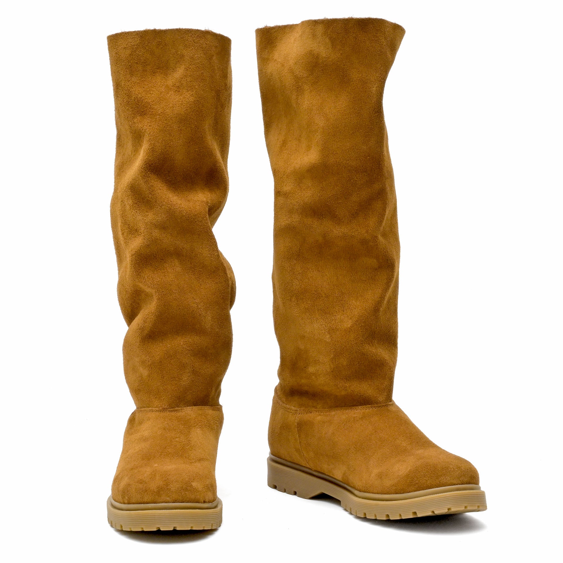 Basic Baggy Tall Suede Roble