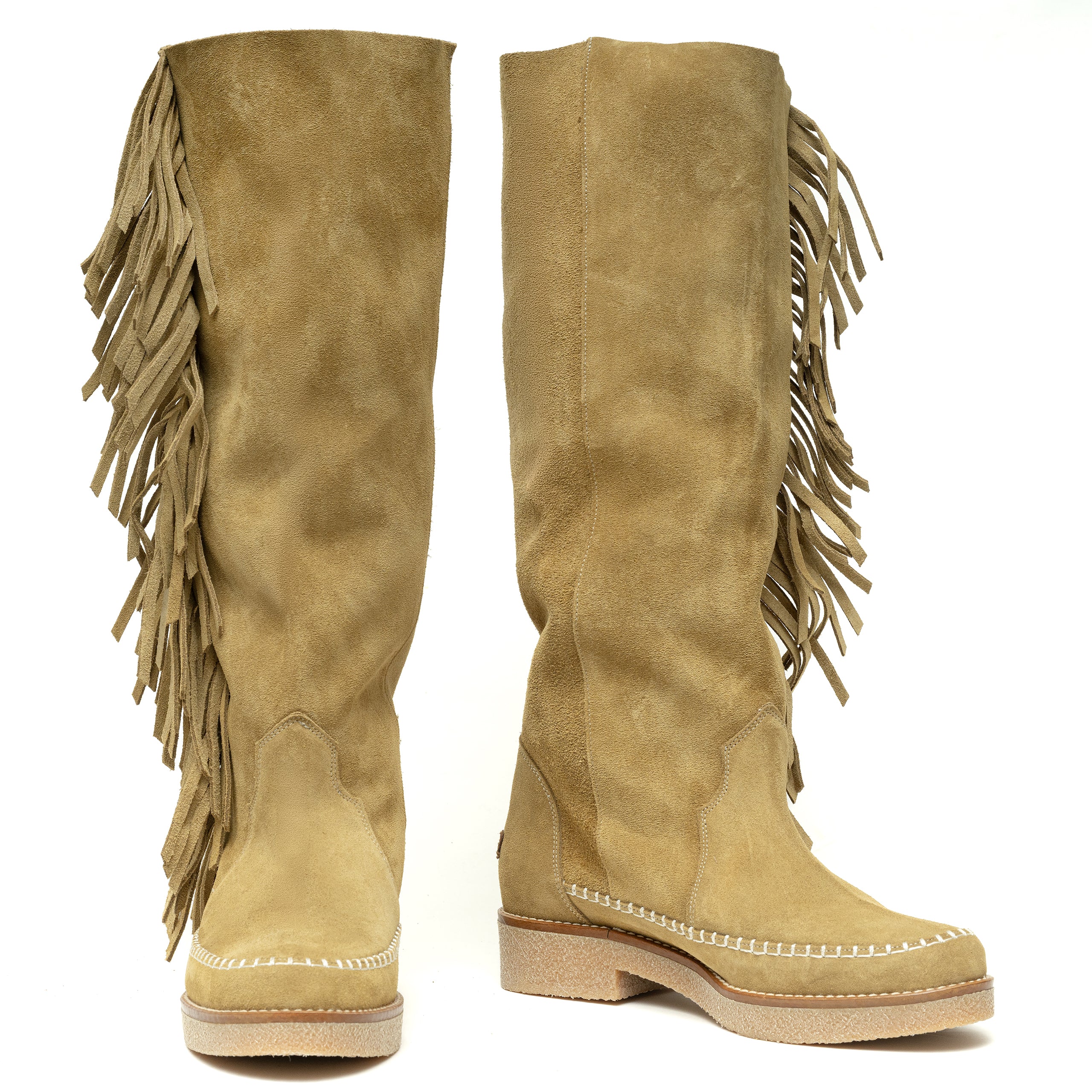 Moc Tall Fringe Kaki