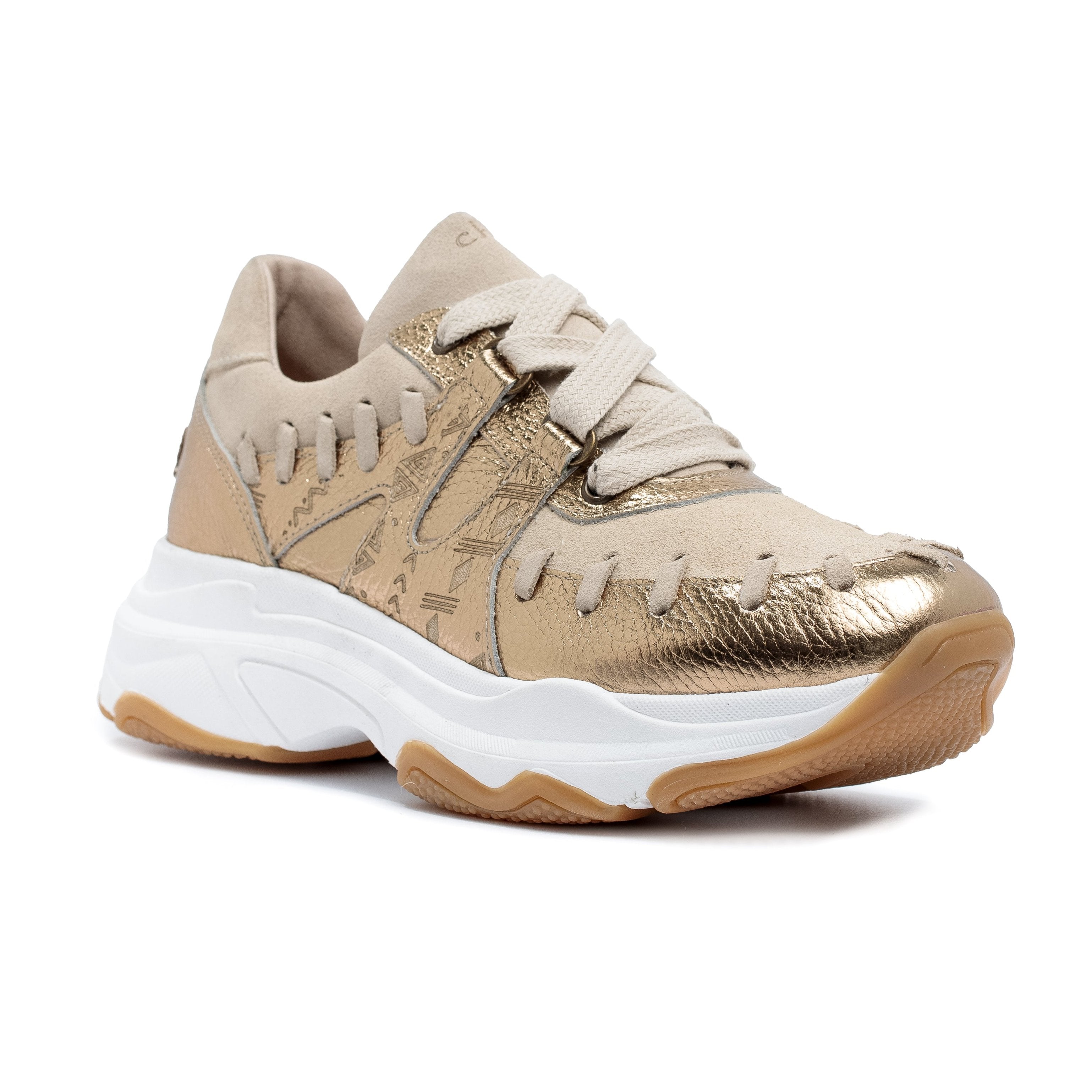 sneaker rumble duo platina/cream