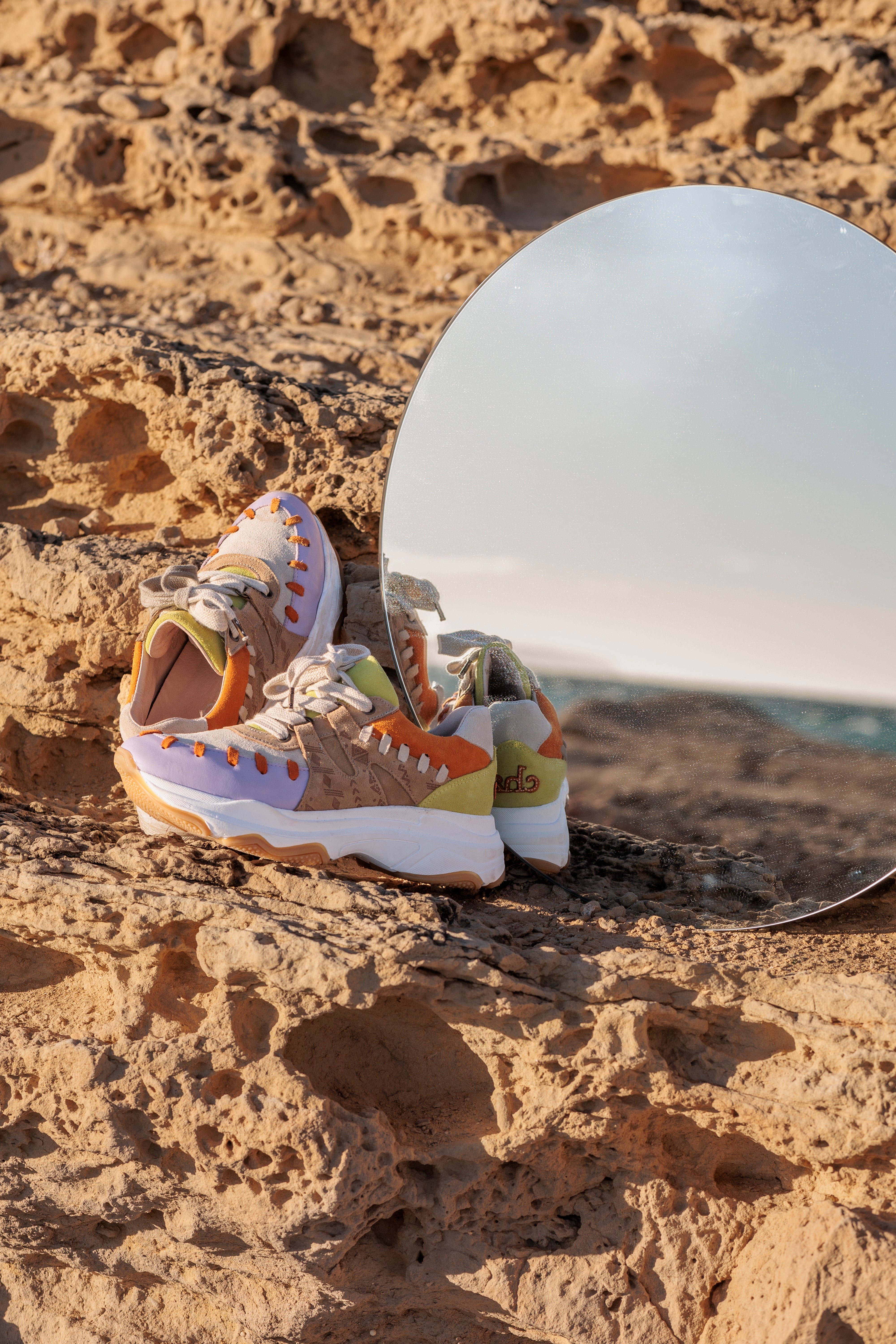 Sneaker Rumble Mix Lime/Lila