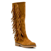 fringe tall suede roble