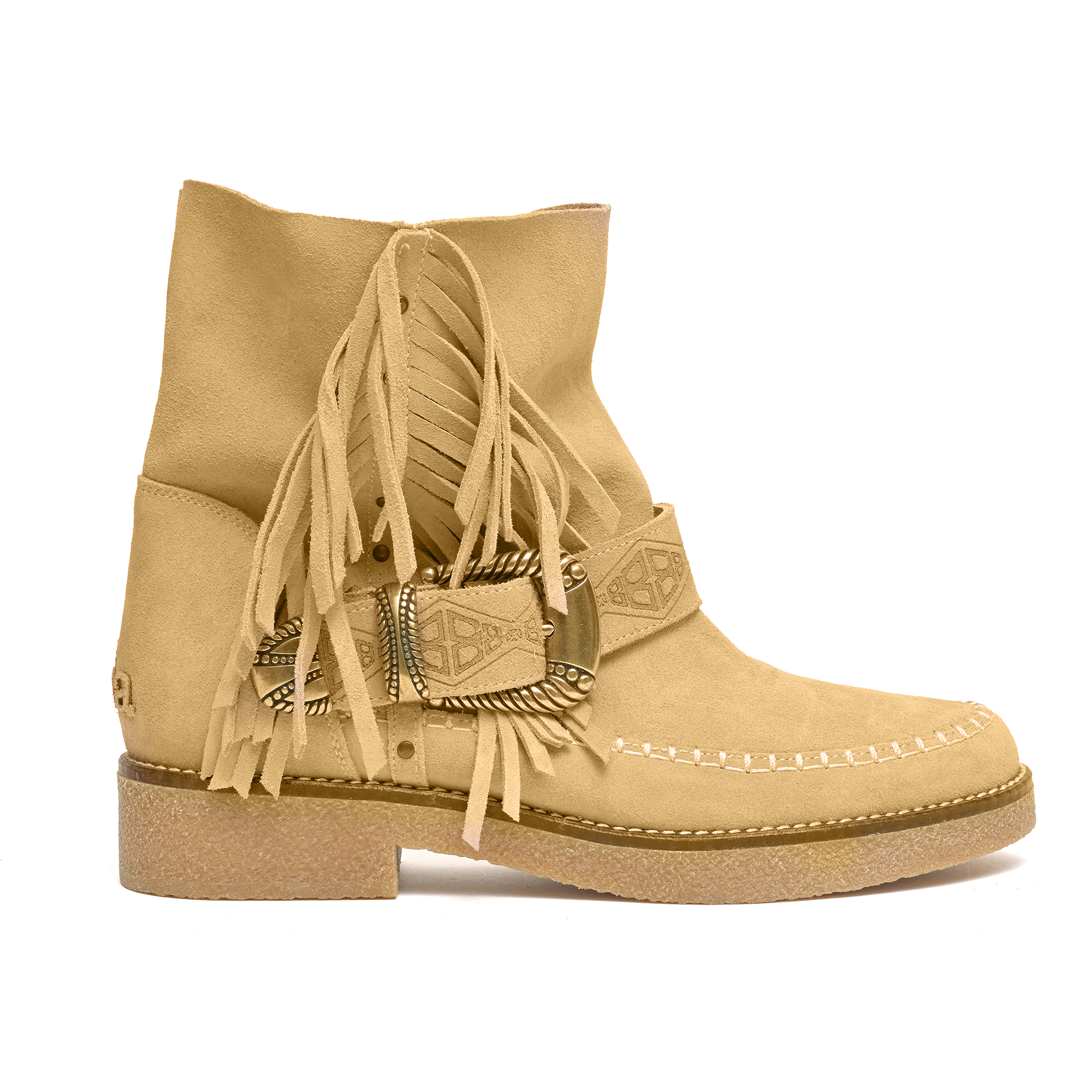 Moc Low Buckle/Fringe Mushroom