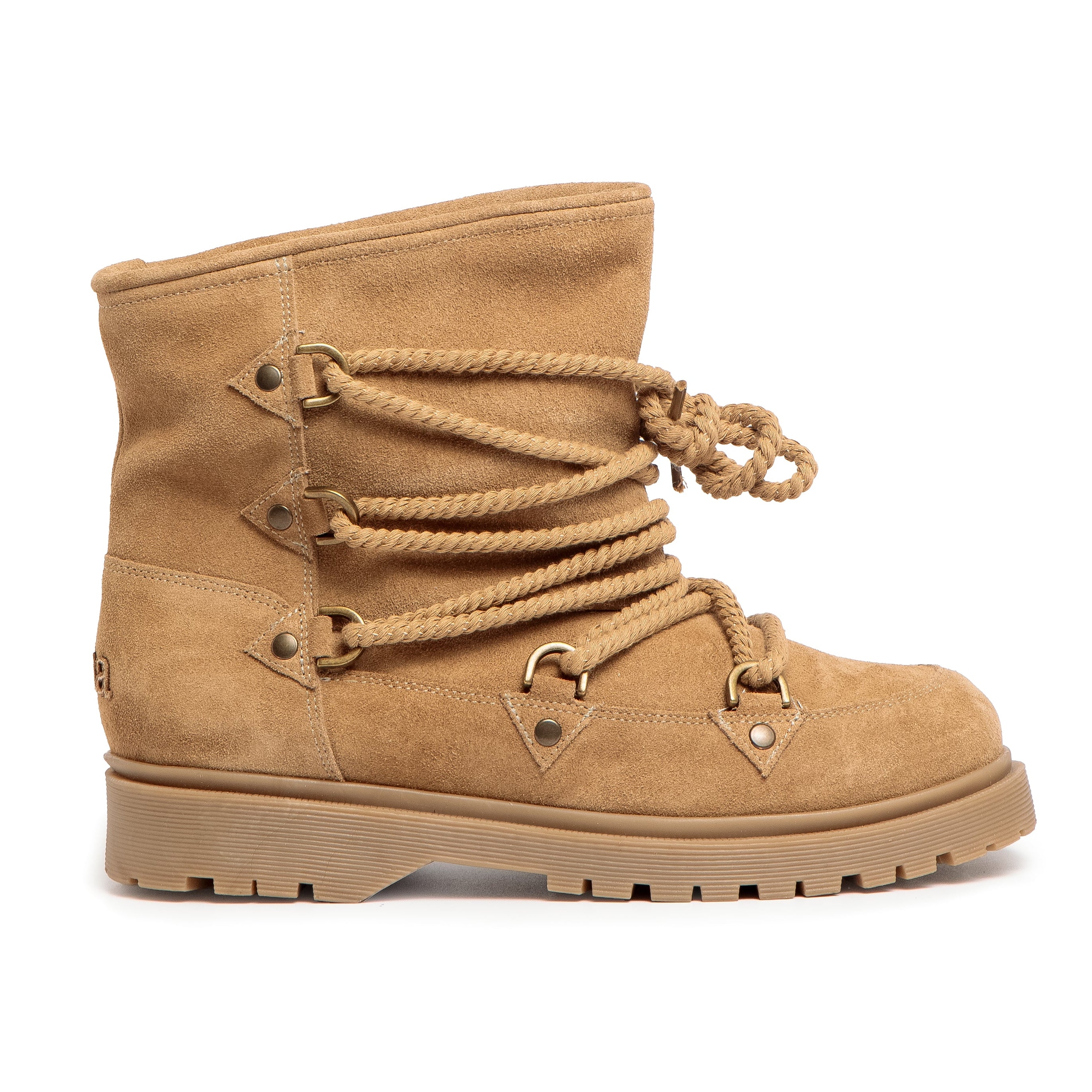 Tibet Stud Suede Mushroom