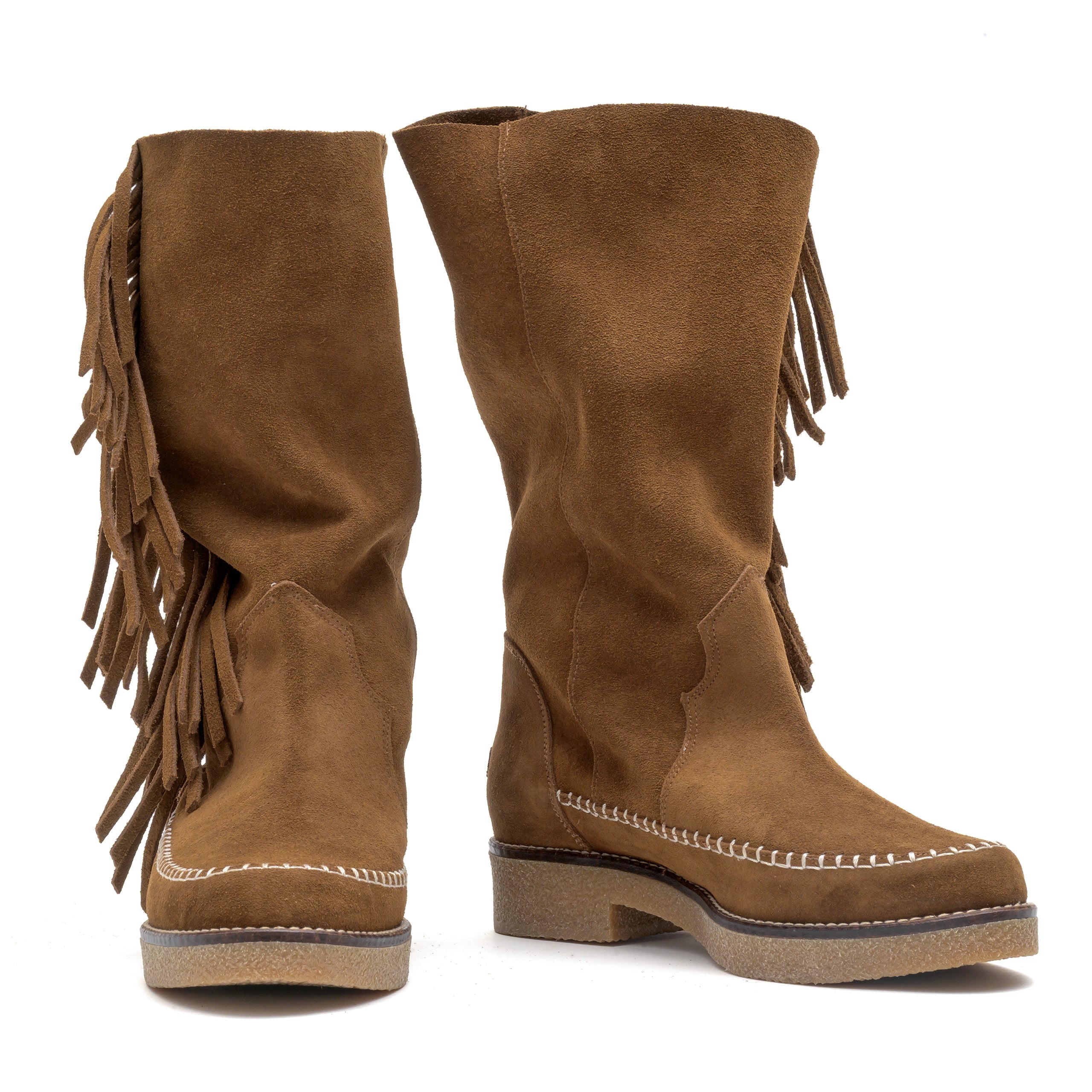 Moc High Buckle/Fringe Pardo