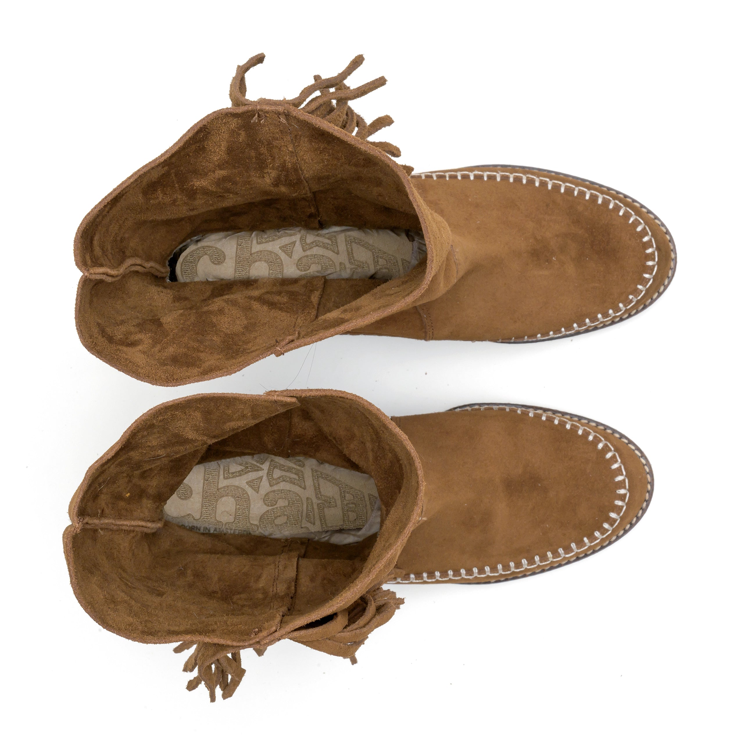 Moc High Buckle/Fringe Pardo