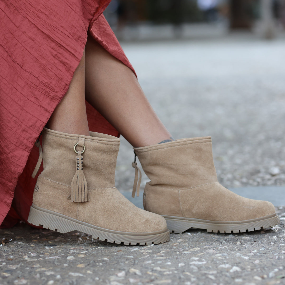 Classic Low Suede Merino Mushroom