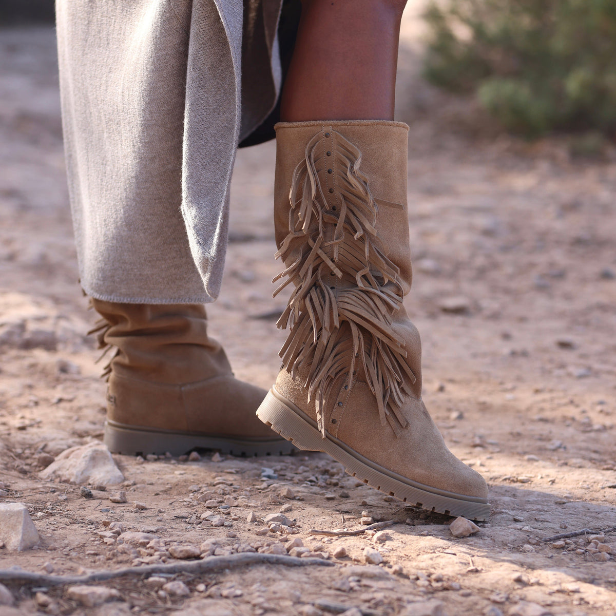 Fringe Tall Merino Mushroom