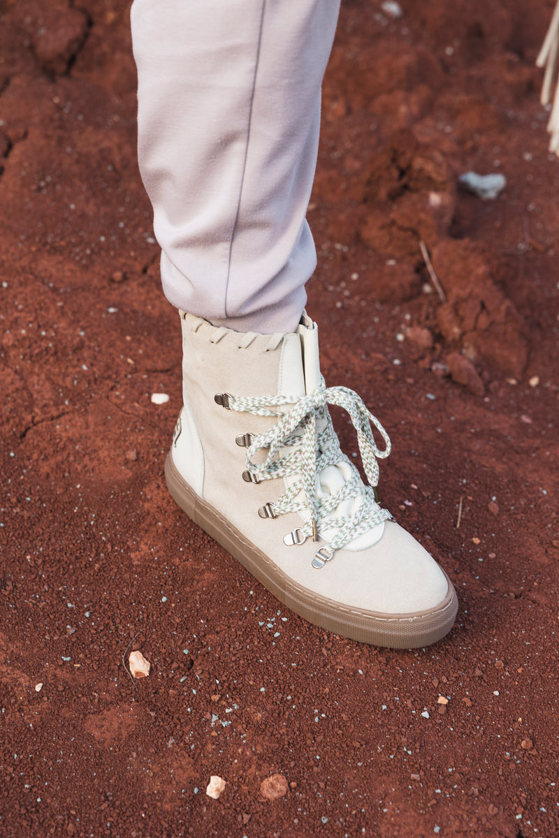 Sneaker Boot High Cream