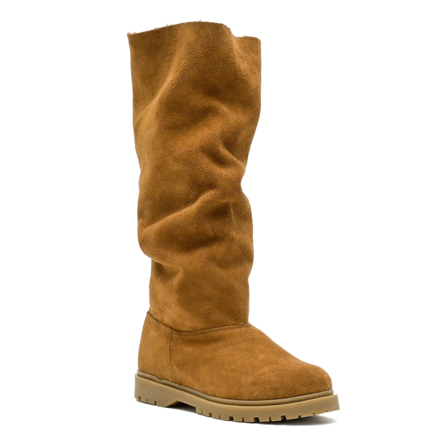 Basic Baggy Tall Suede Roble 