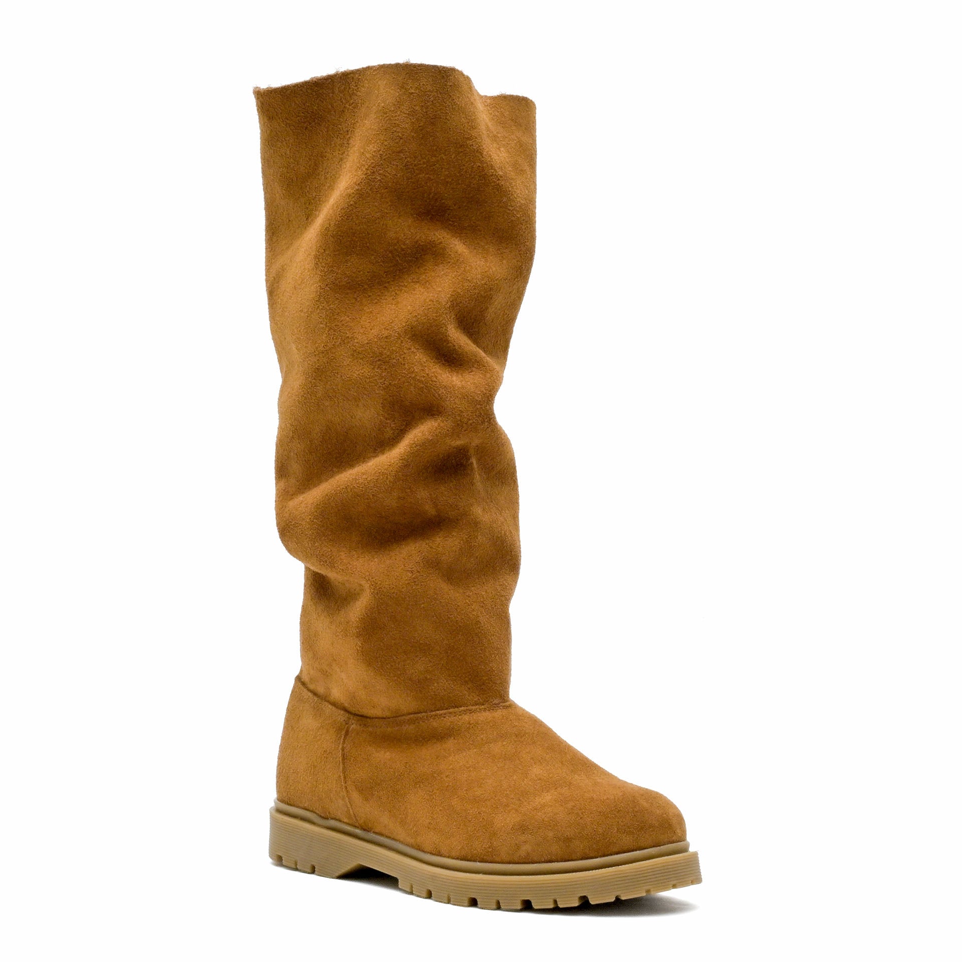 Basic Baggy Tall Suede Roble