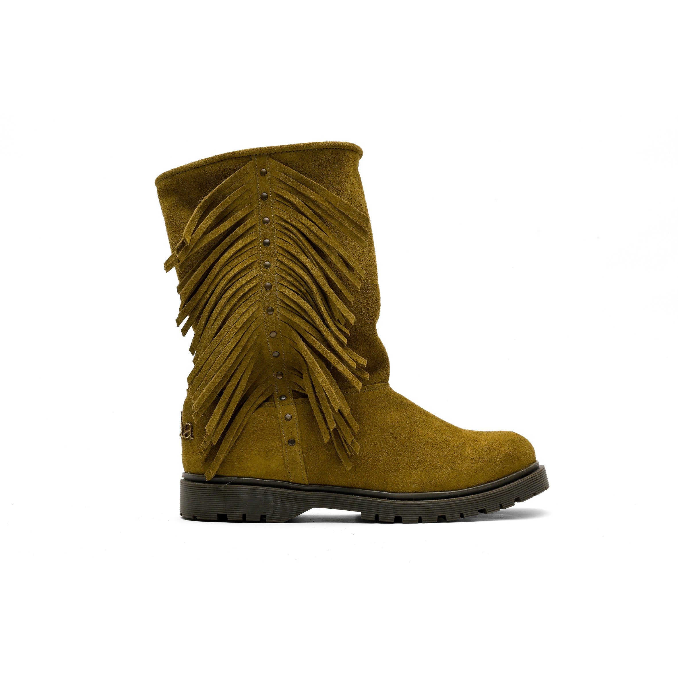 Fringe High Suede Olive 