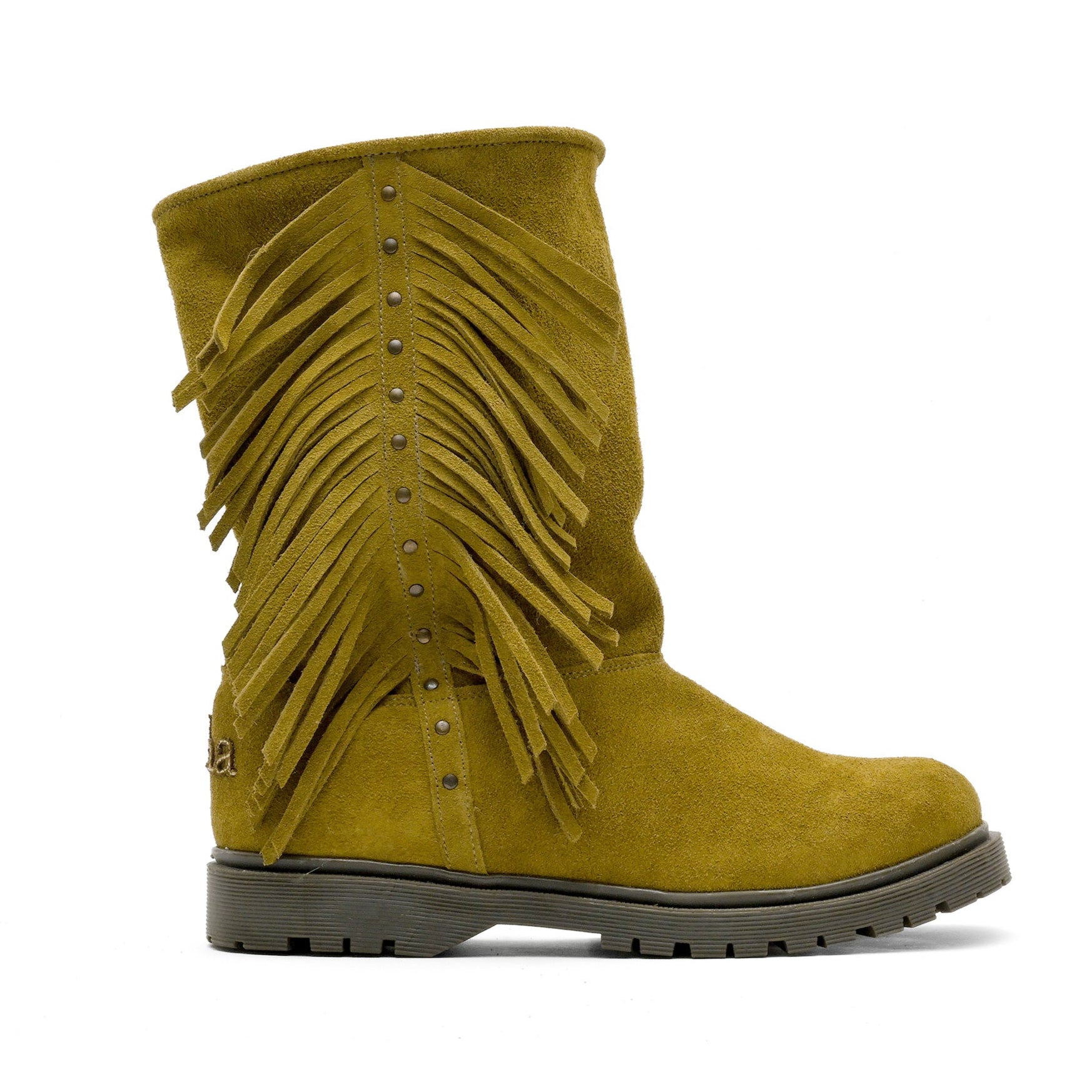 Fringe High Suede Olive