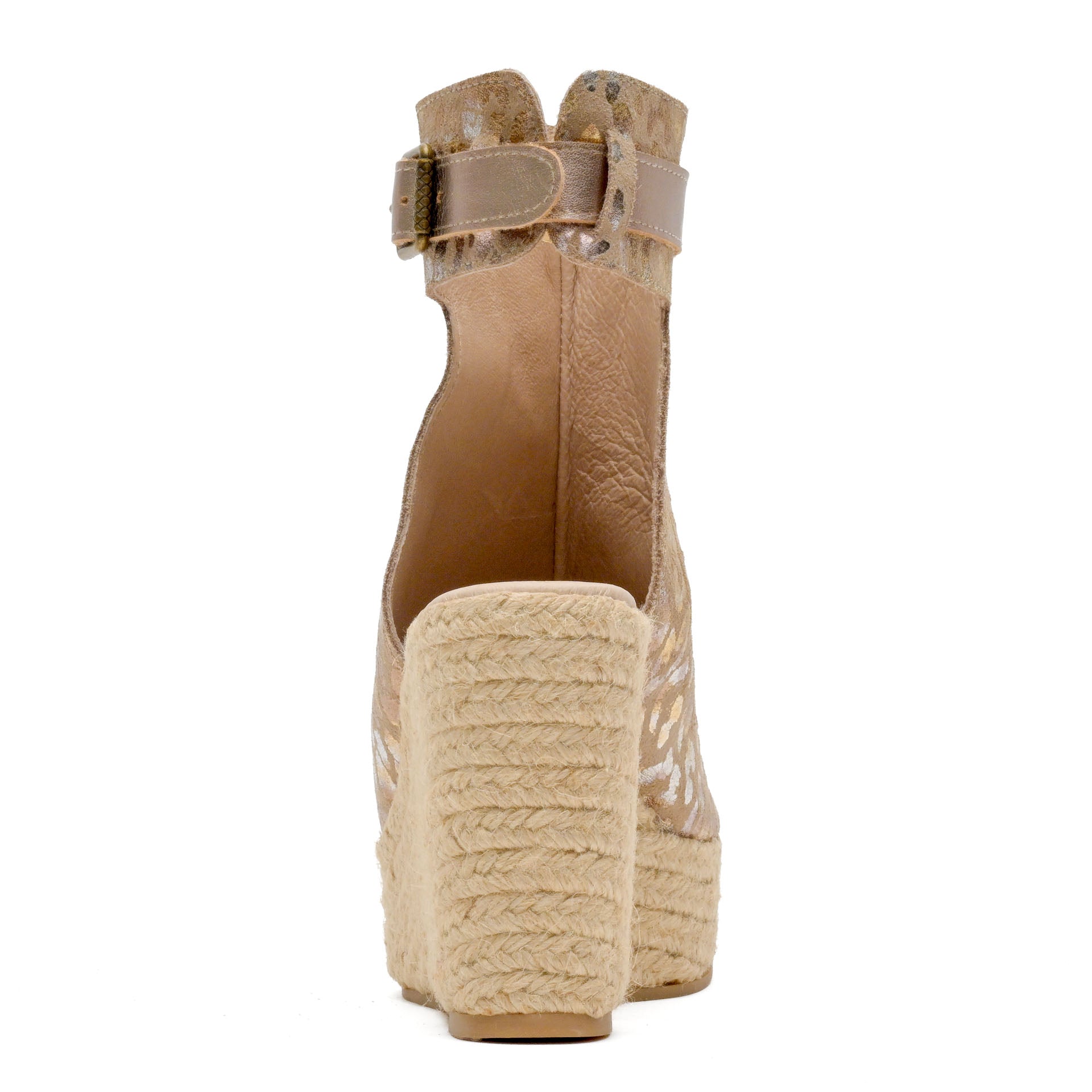 CHA Wedge Basic Leopard Metal Piedra