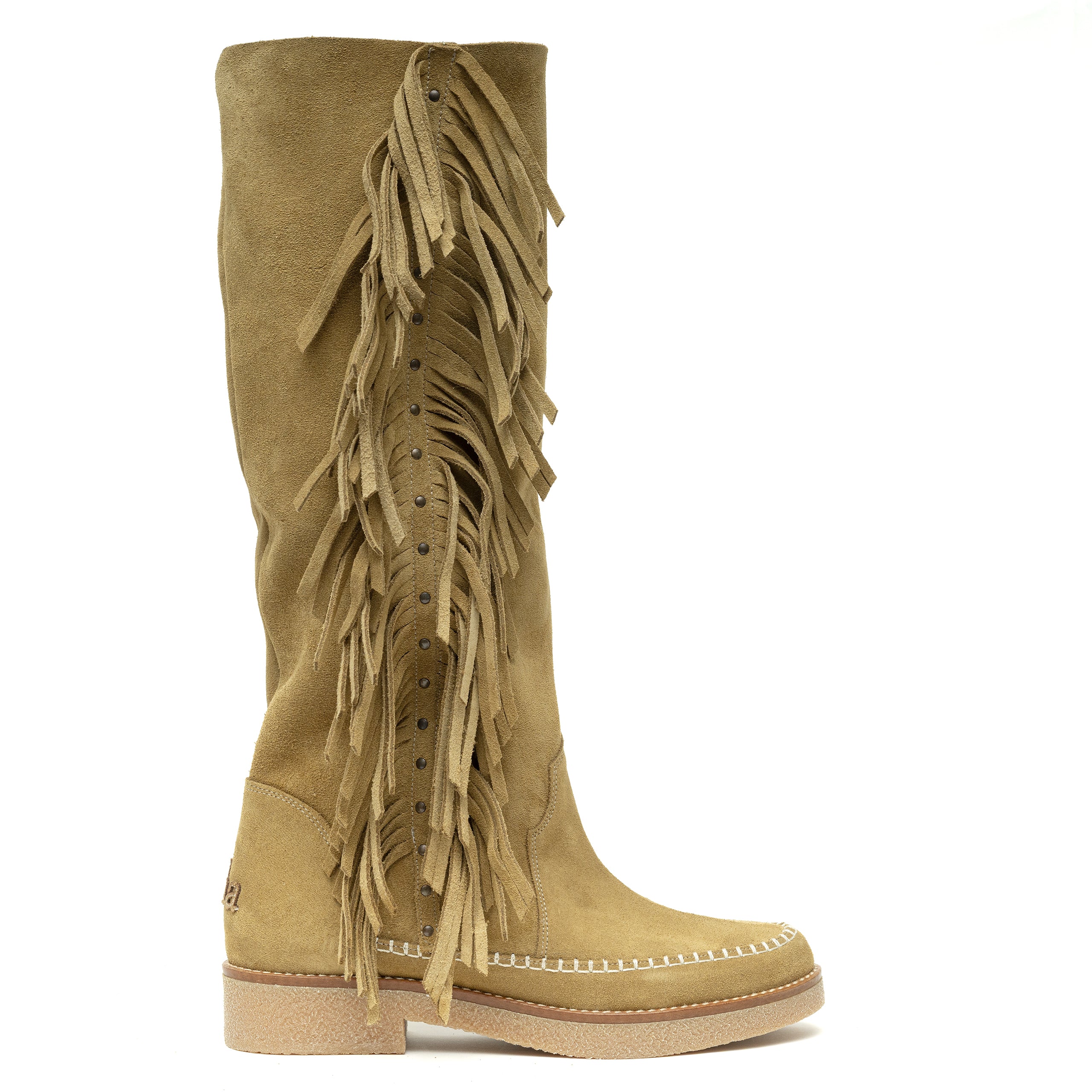 Moc Tall Fringe Kaki