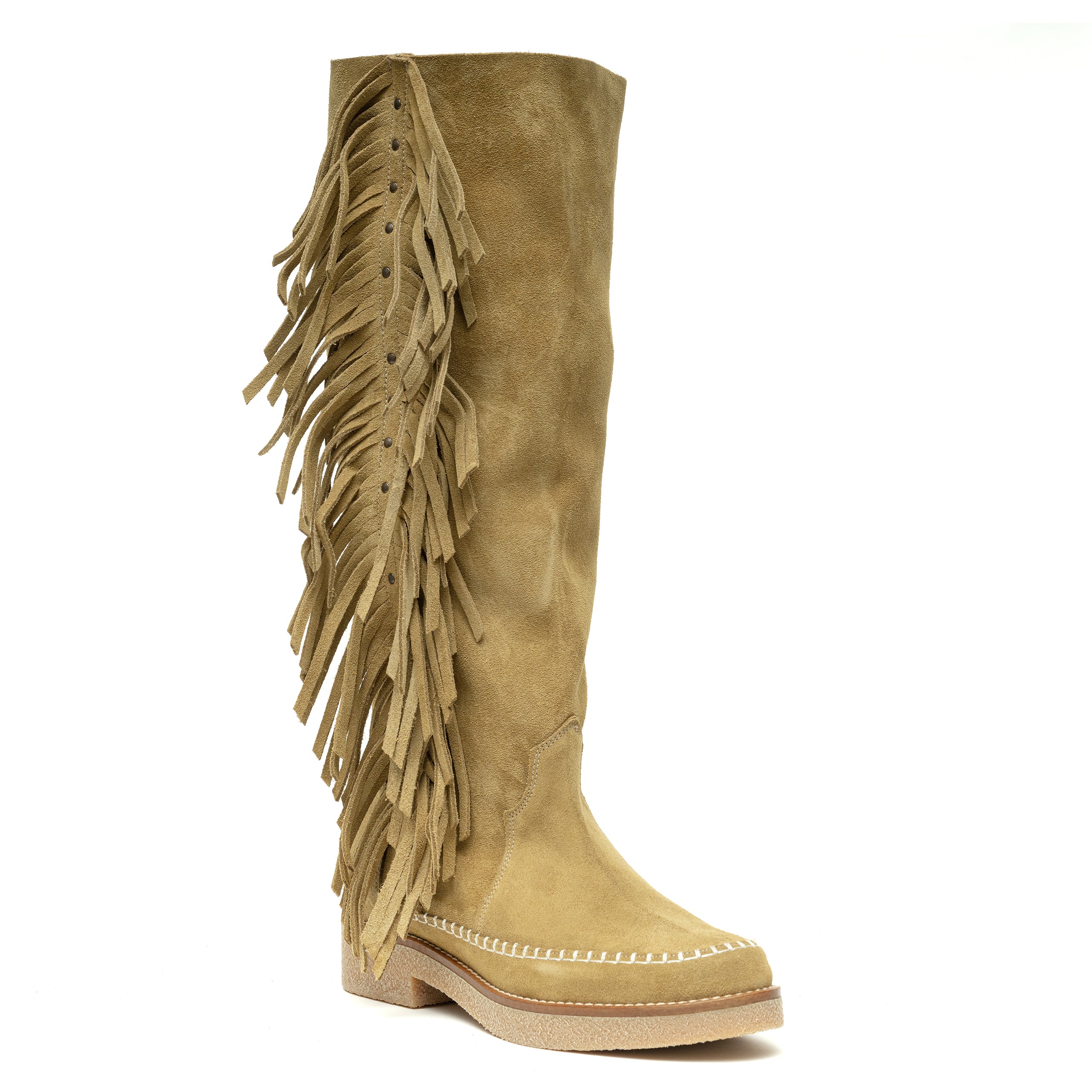 Moc Tall Fringe Kaki