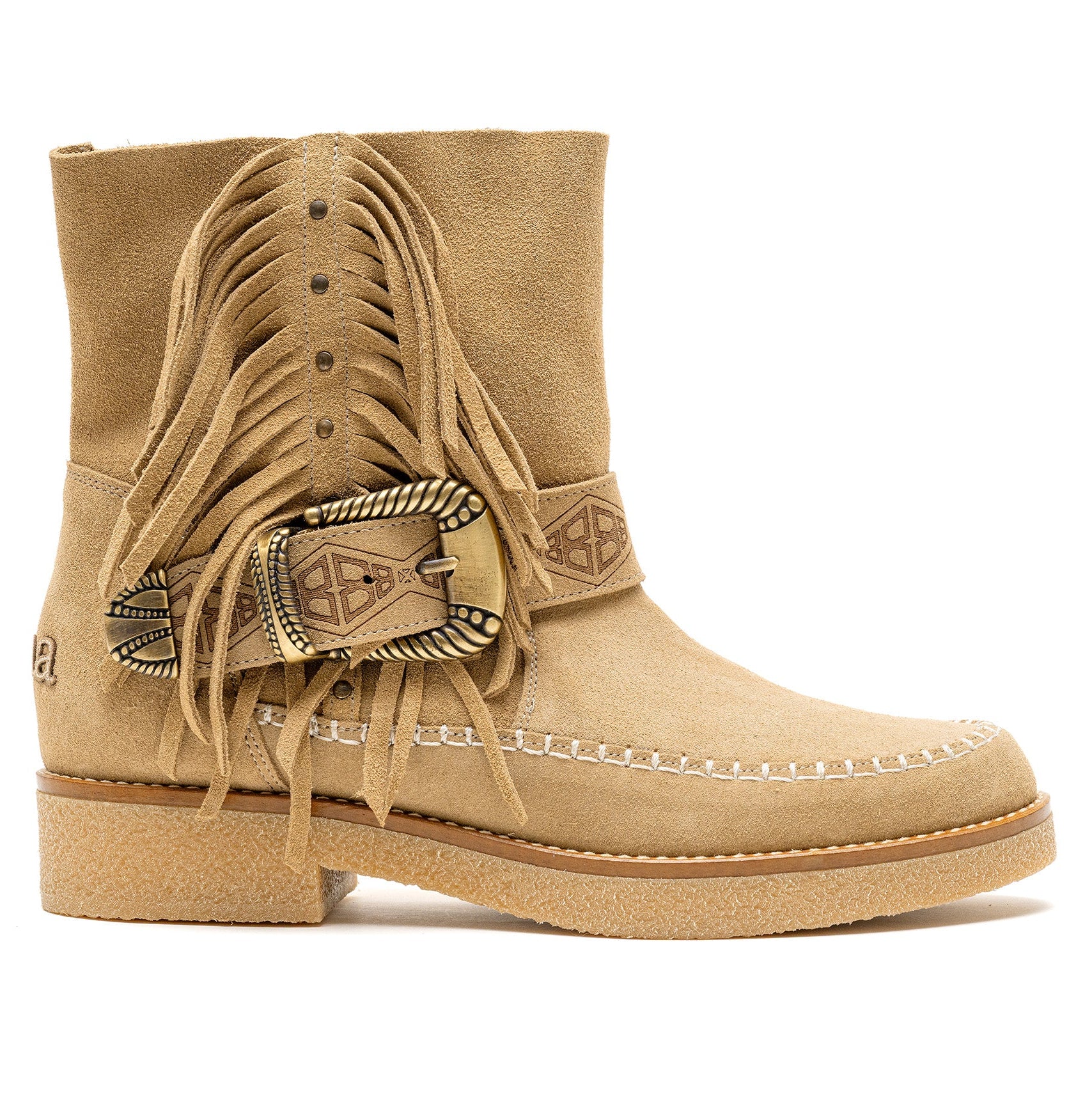 Moc Low Buckle/Fringe Mushroom