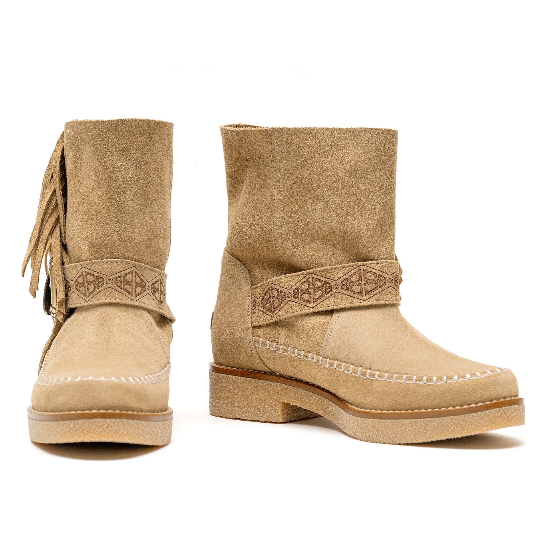 Moc Low Buckle/Fringe Mushroom