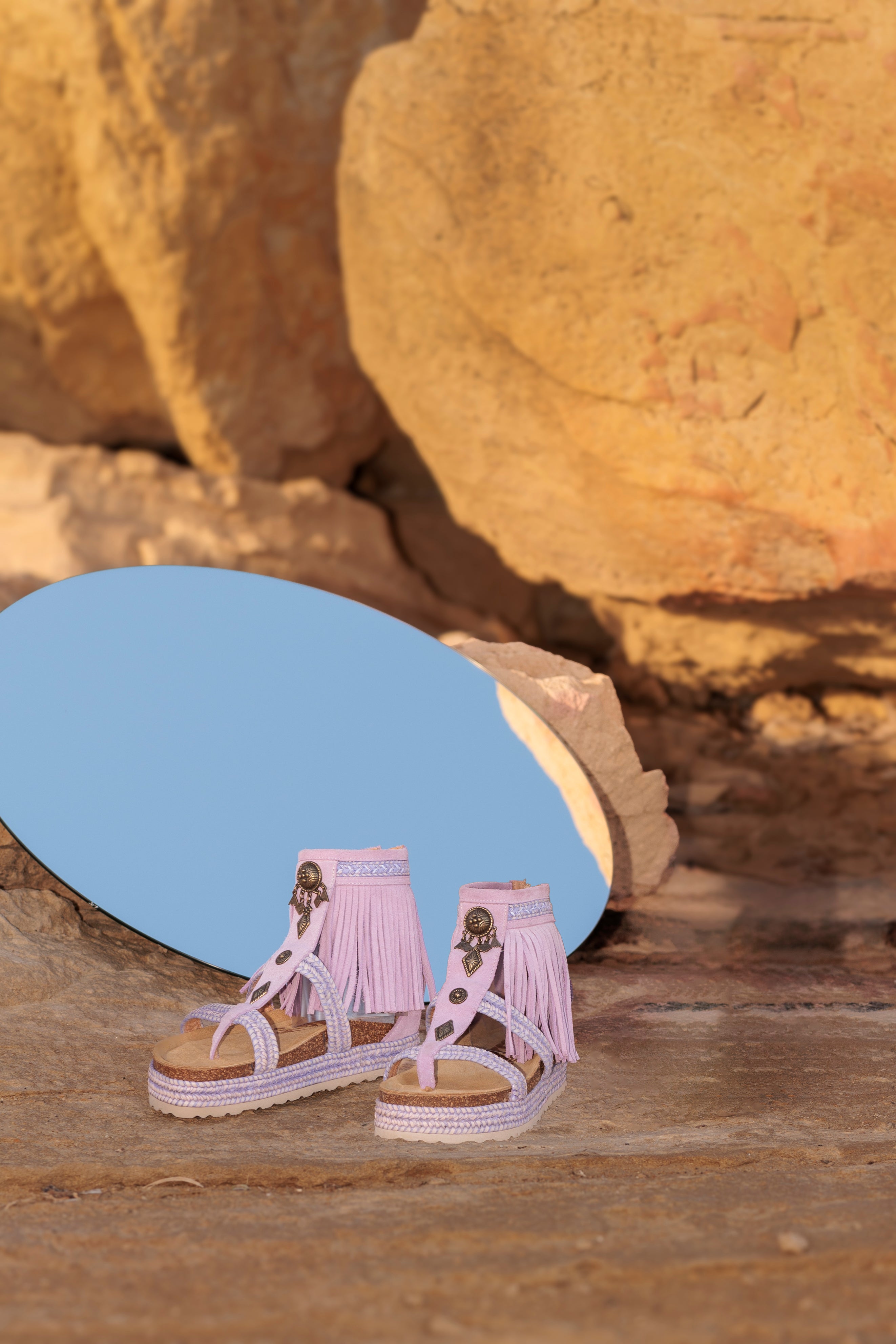 Sandal Fringe Lila