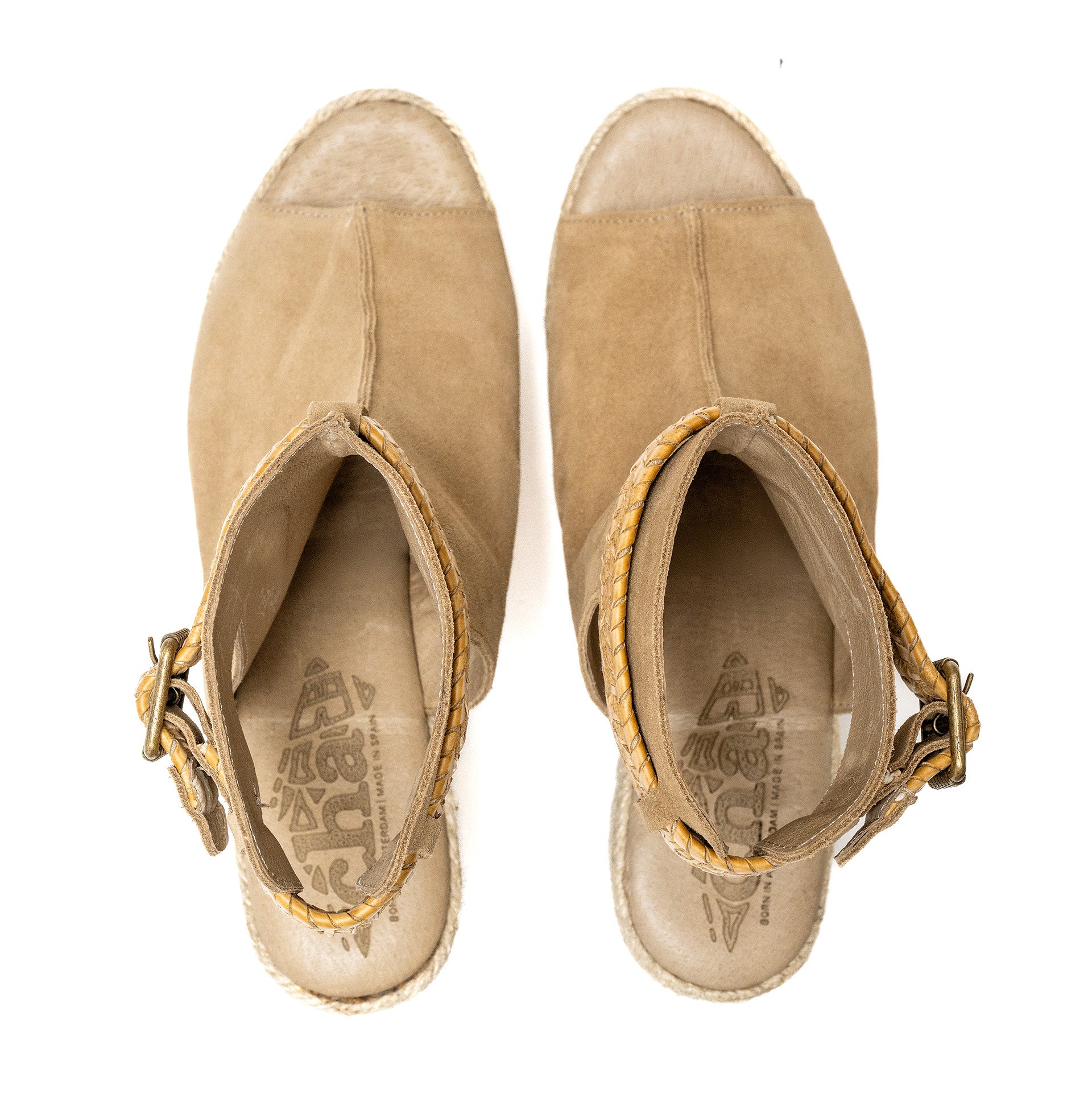 Cha Wedge Trenza Mushroom