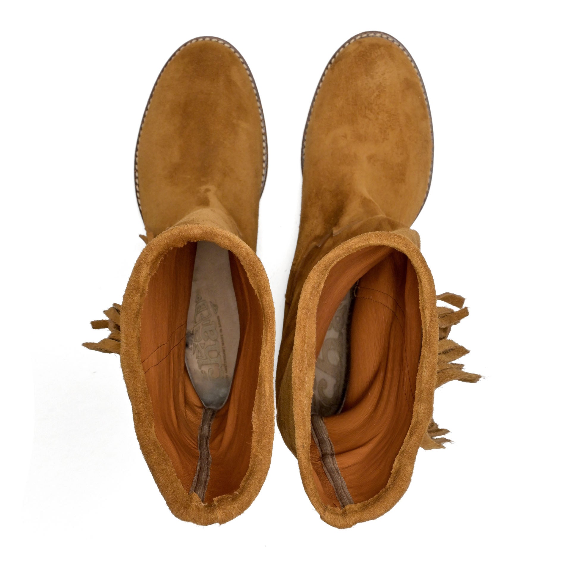 fringe tall suede roble